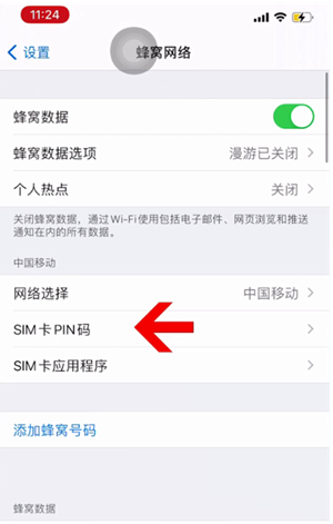 蒋场镇苹果14维修网分享如何给iPhone14的SIM卡设置密码 